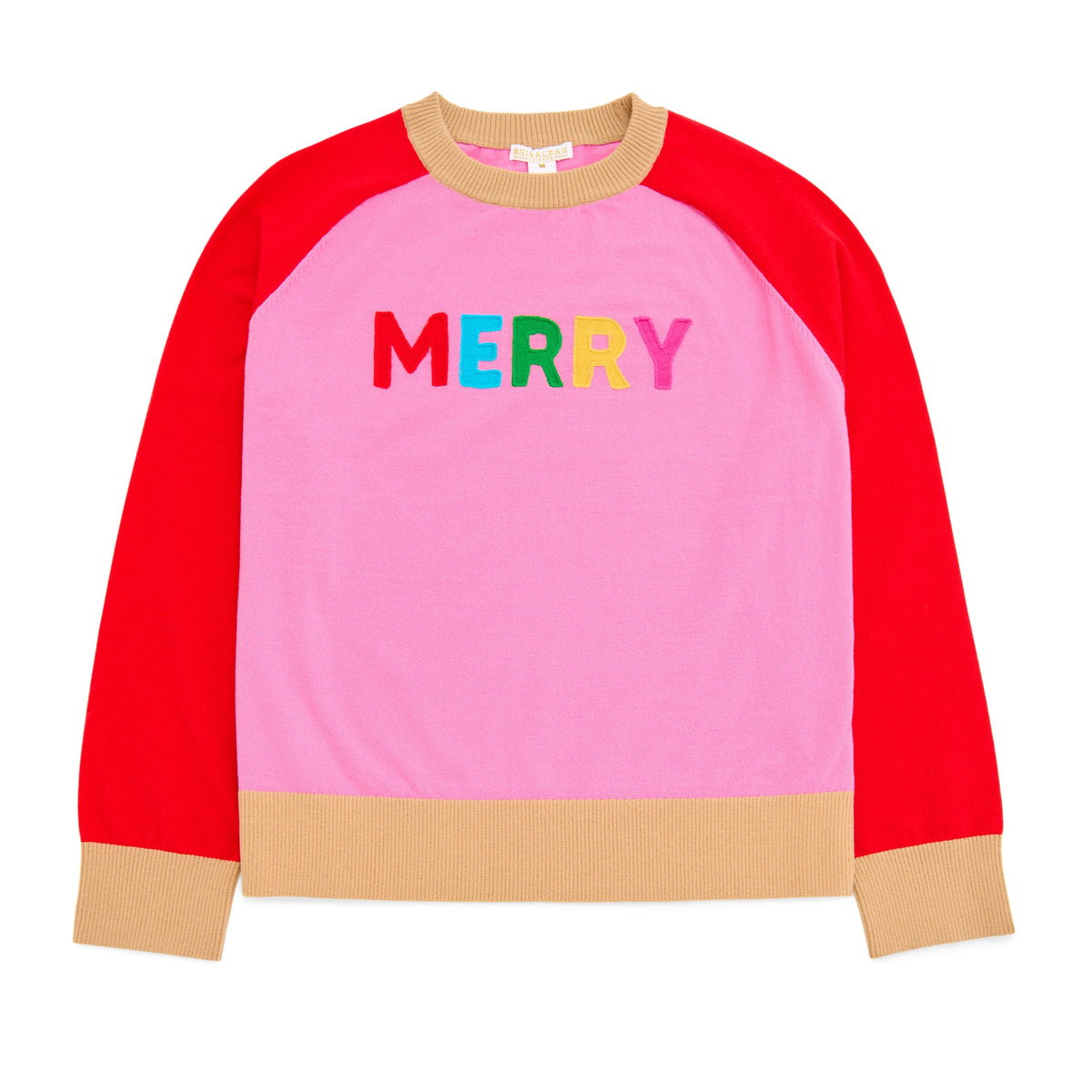 Merry Lightweight Boxy Sweater, Pink, flat