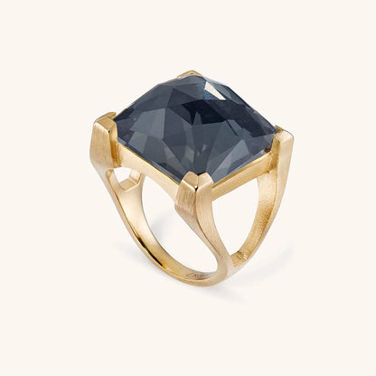 Plaza Ring - Iridescent Hematite