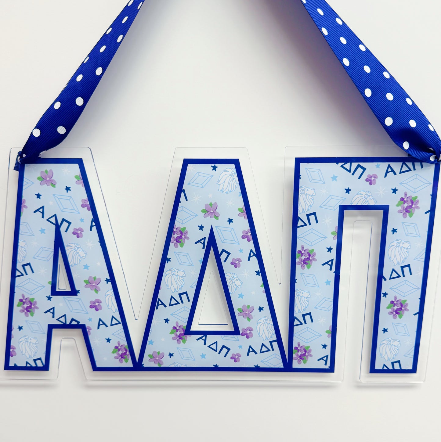 Acrylic Sorority Door Hanger