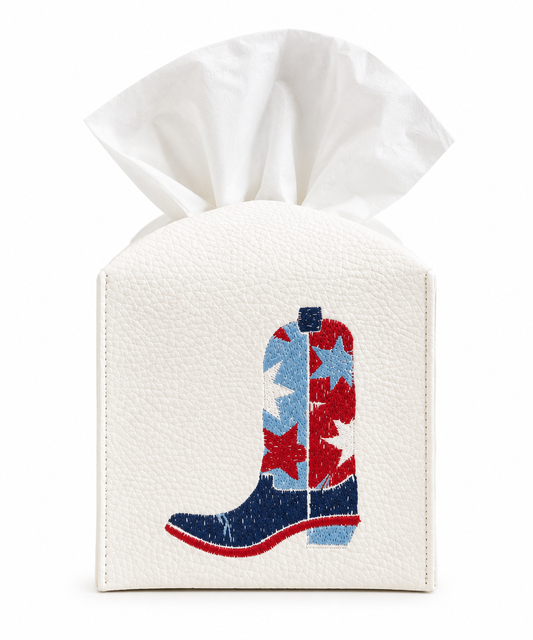Lone Star Boot Tissue Box Cover