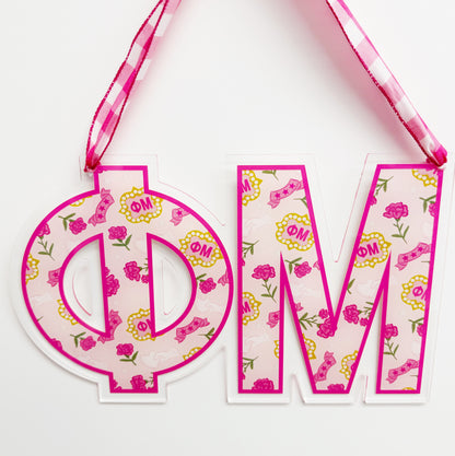 Acrylic Sorority Door Hanger