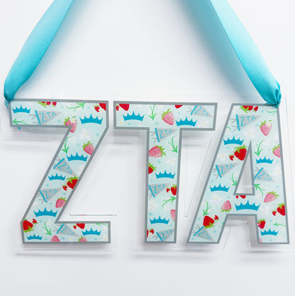 Acrylic Sorority Door Hanger