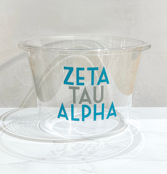 Sorority Acrylic Bucket