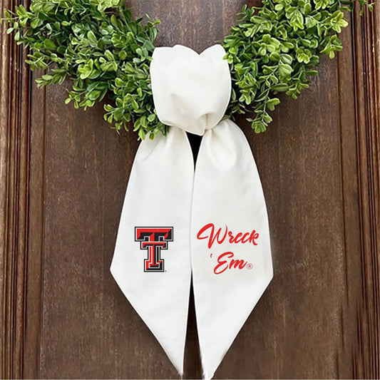 Texas Tech Embroidered Wreath Sash