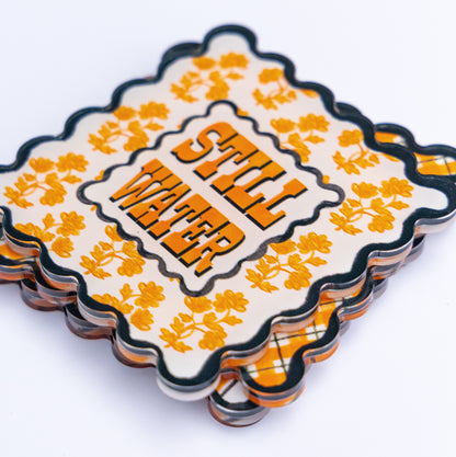 Stillwater Scalloped Acrylic Coasters (Set of 4)