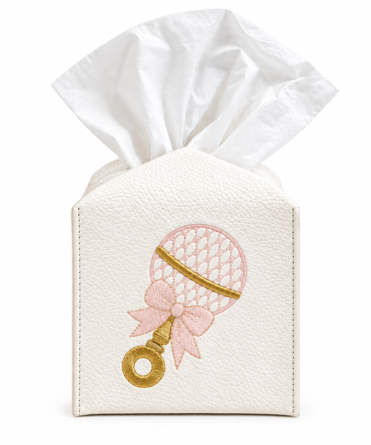Baby Rattle Tissue Box Cover