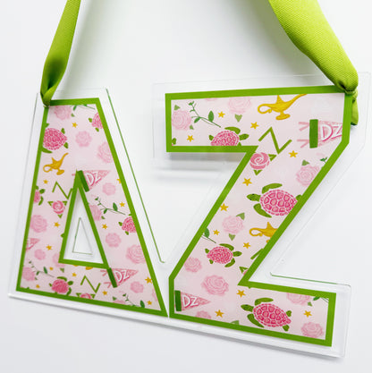 Acrylic Sorority Door Hanger