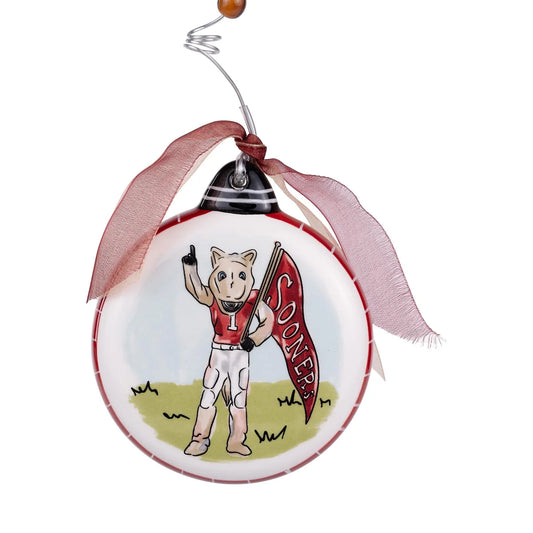 Oklahoma Sooners Mascot Puff Ornament
