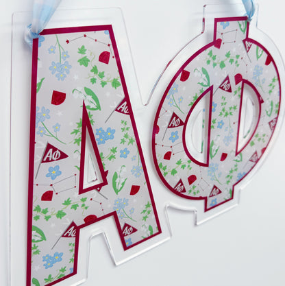 Acrylic Sorority Door Hanger