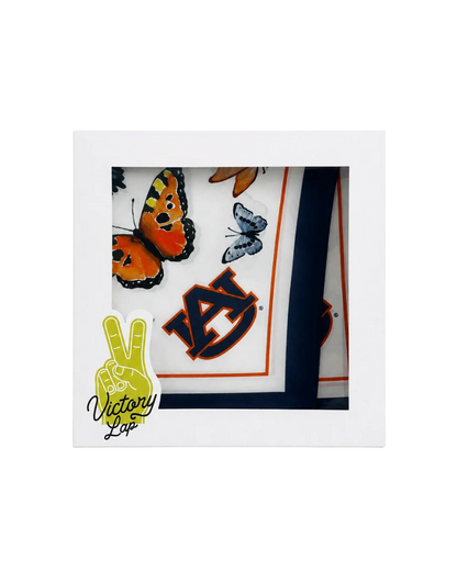 Auburn Butterfly Square Silk Scarf