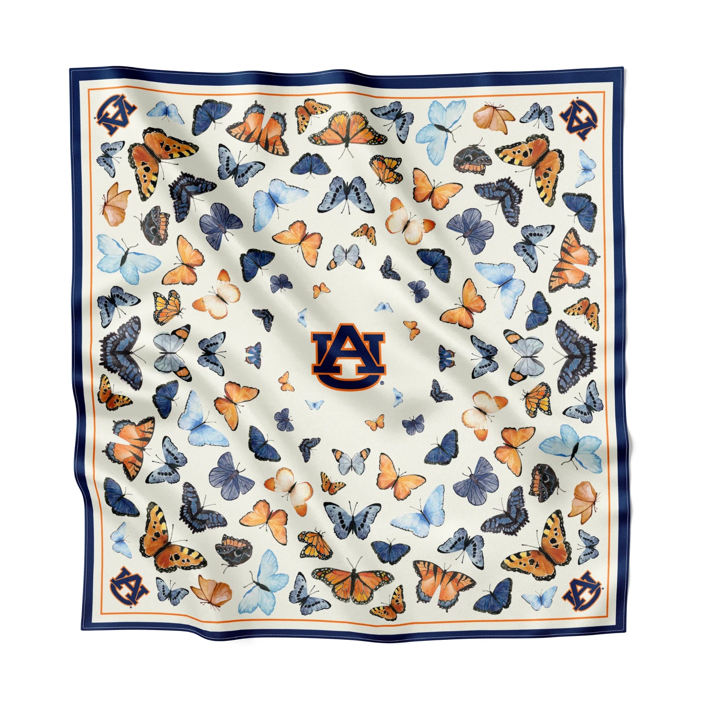 Auburn Butterfly Square Silk Scarf