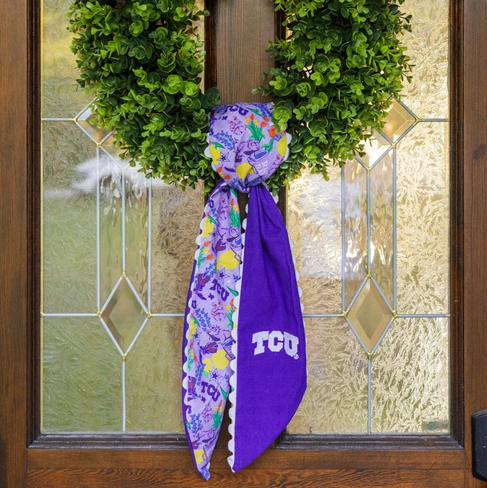 TCU Horned Frogs Wreath Scarf