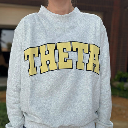 Sorority Mock Neck Sweatshirt