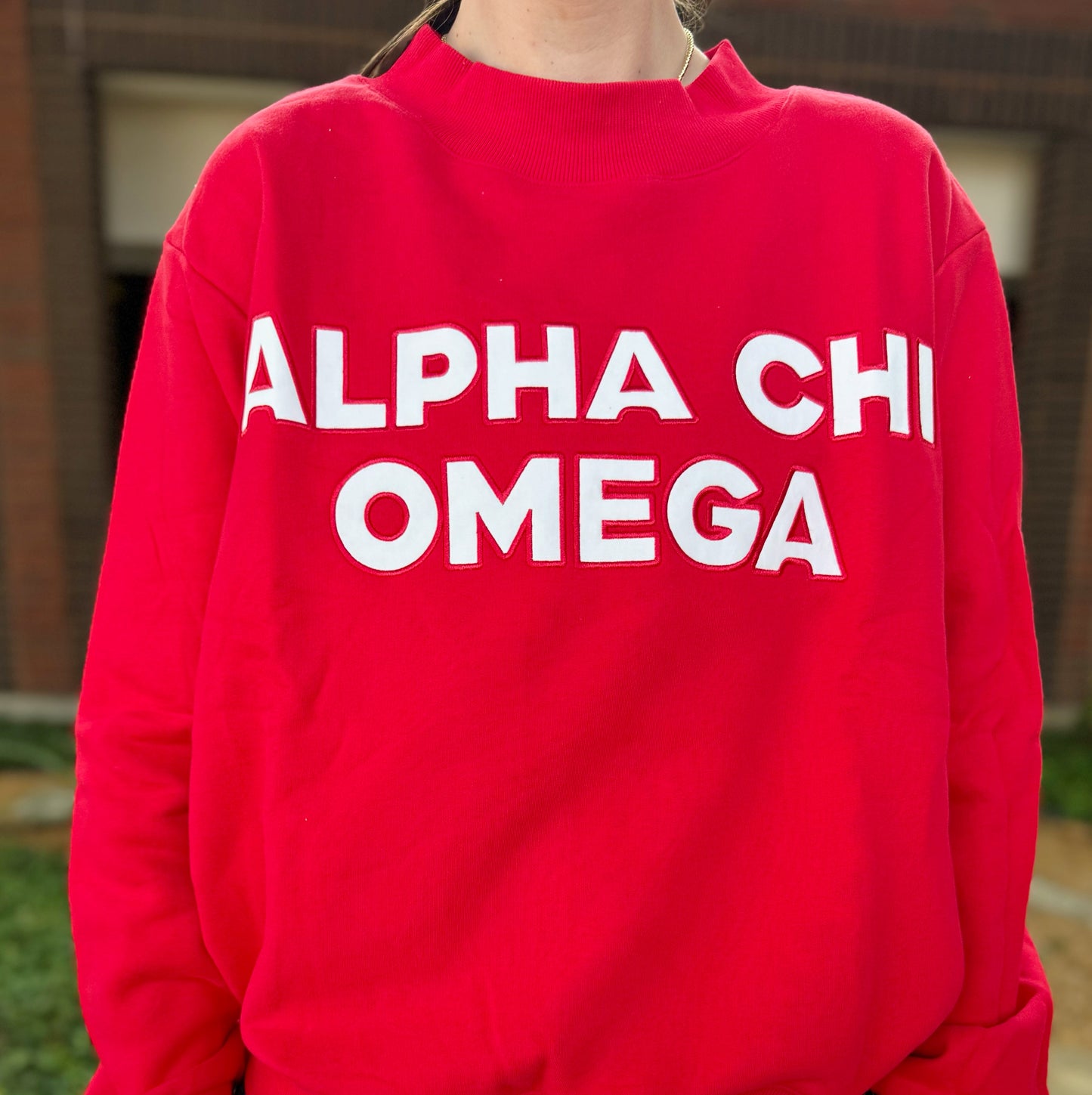 Sorority Mock Neck Sweatshirt