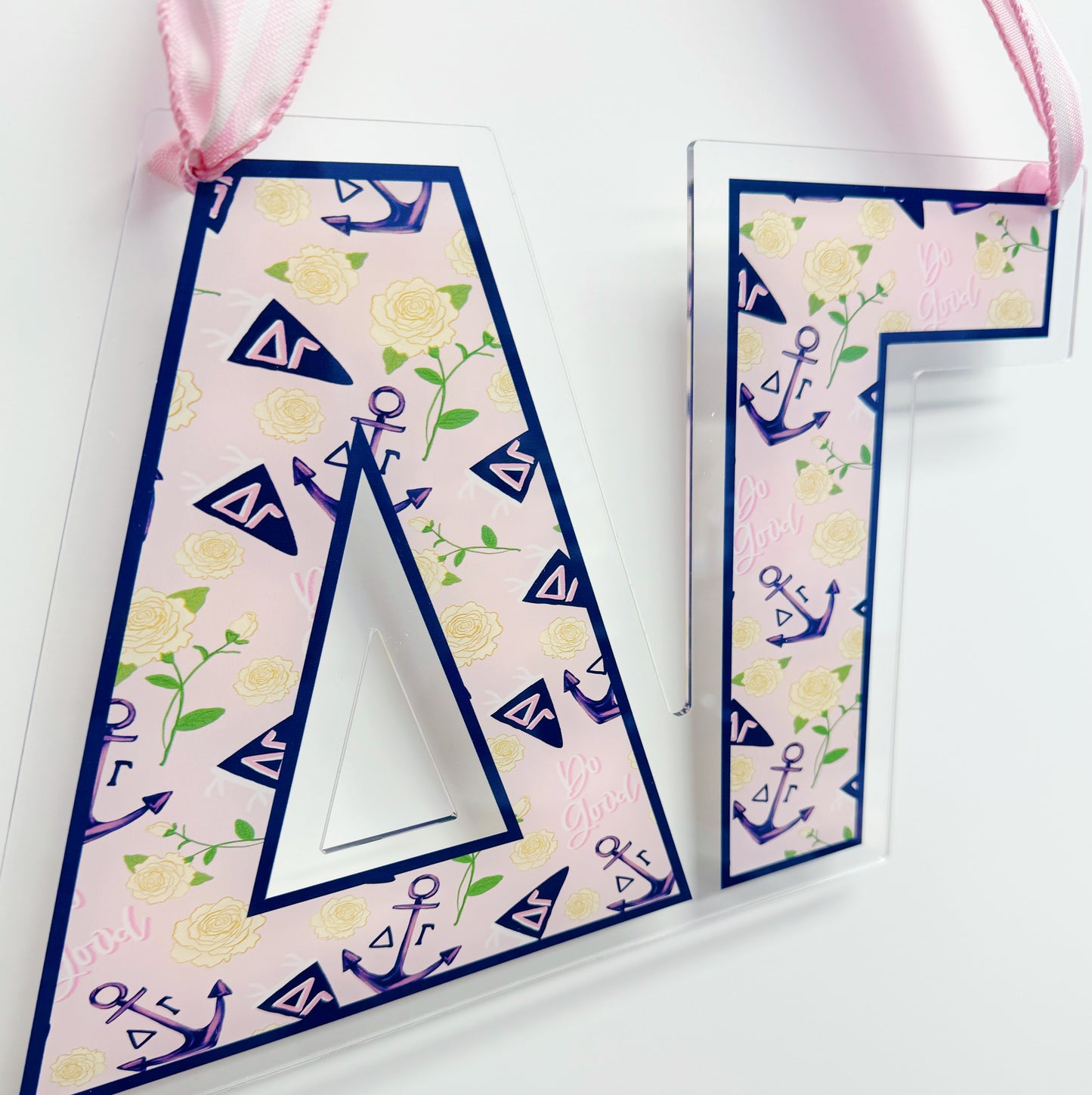 Acrylic Sorority Door Hanger