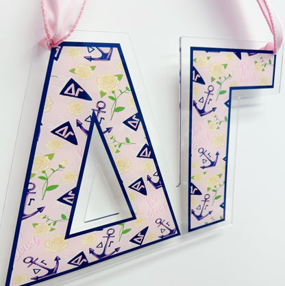 Acrylic Sorority Door Hanger