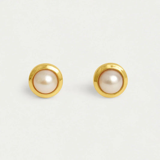 Signature Small Studs - Pearl