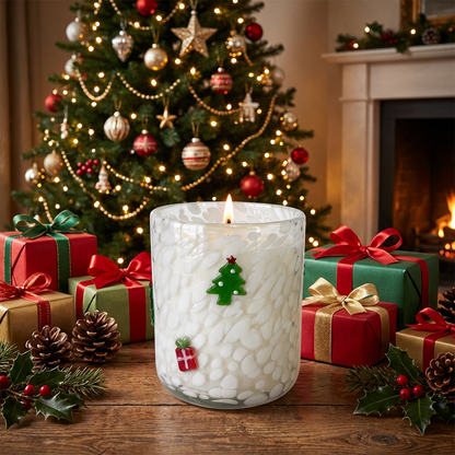 Tree & Gift Icon Candle