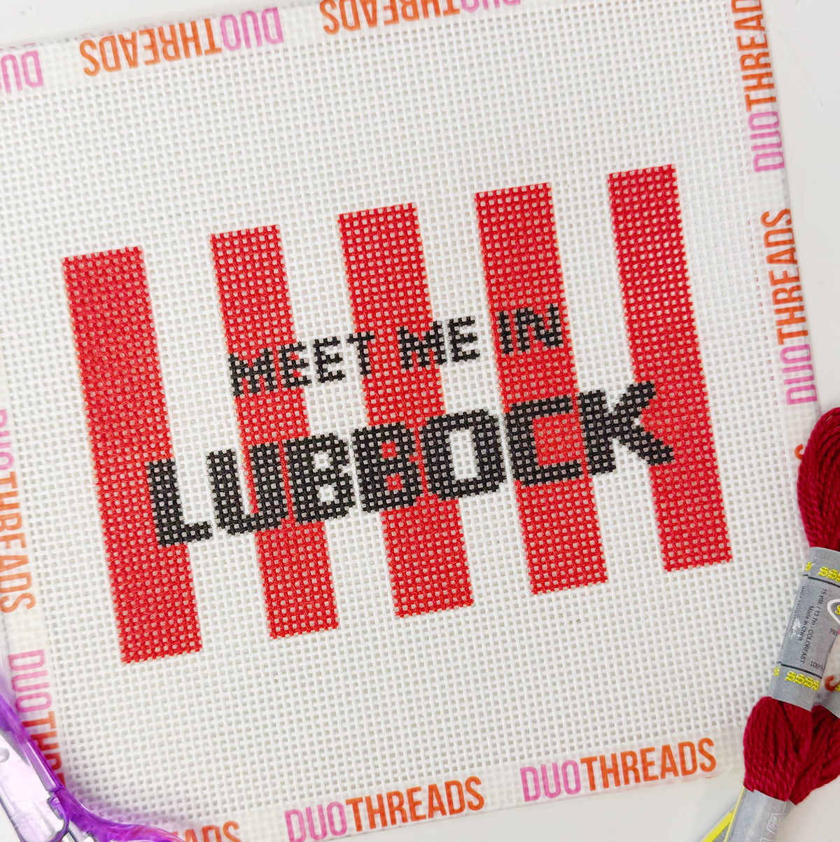 Meet Me in Lubbock Needlepoint Kit