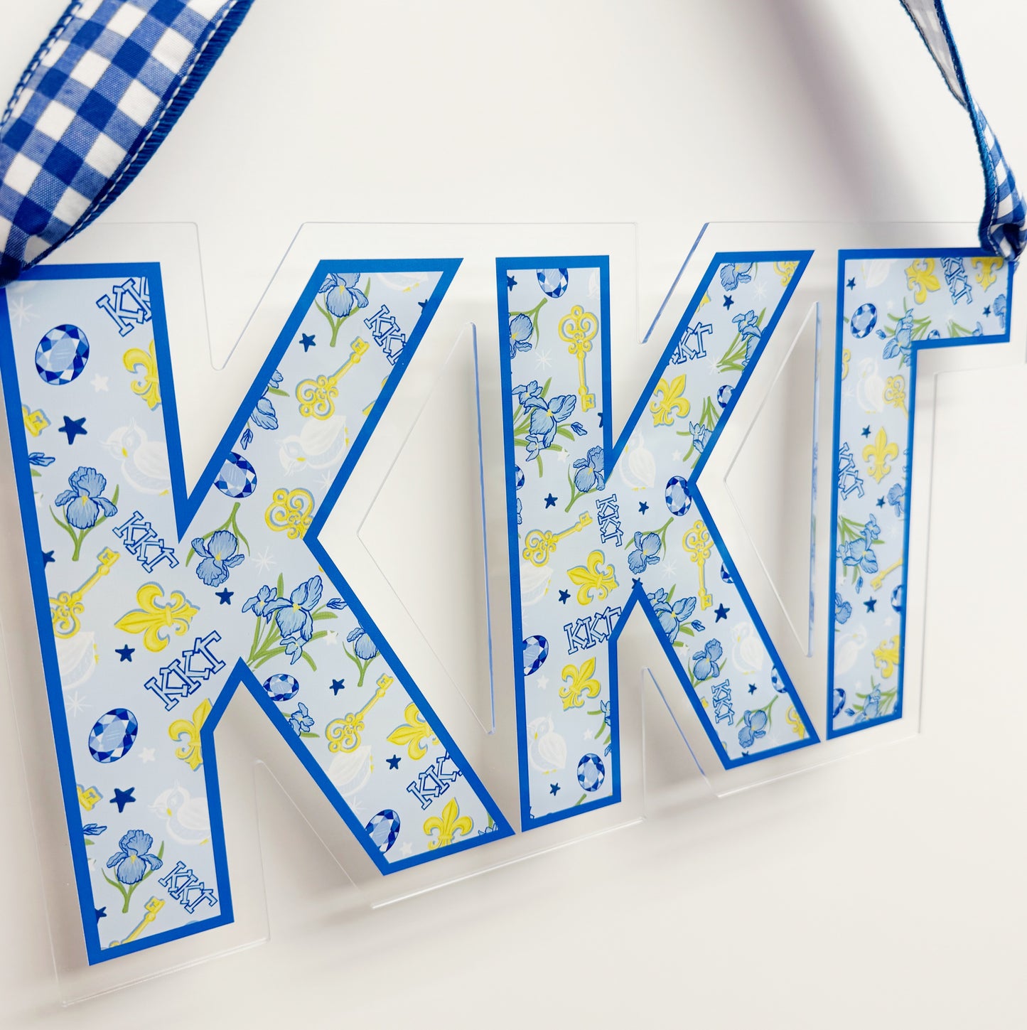Acrylic Sorority Door Hanger