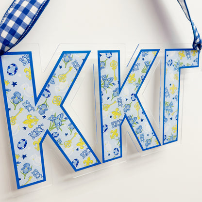 Acrylic Sorority Door Hanger