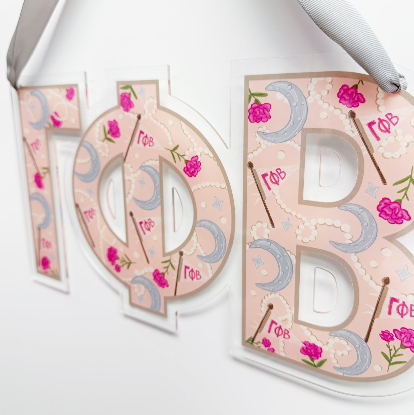 Acrylic Sorority Door Hanger