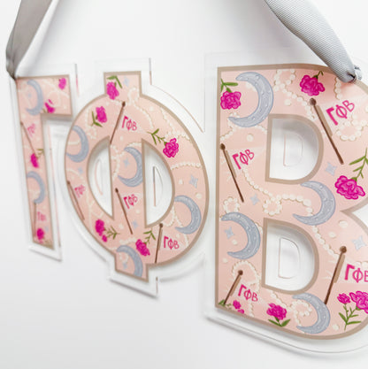 Acrylic Sorority Door Hanger