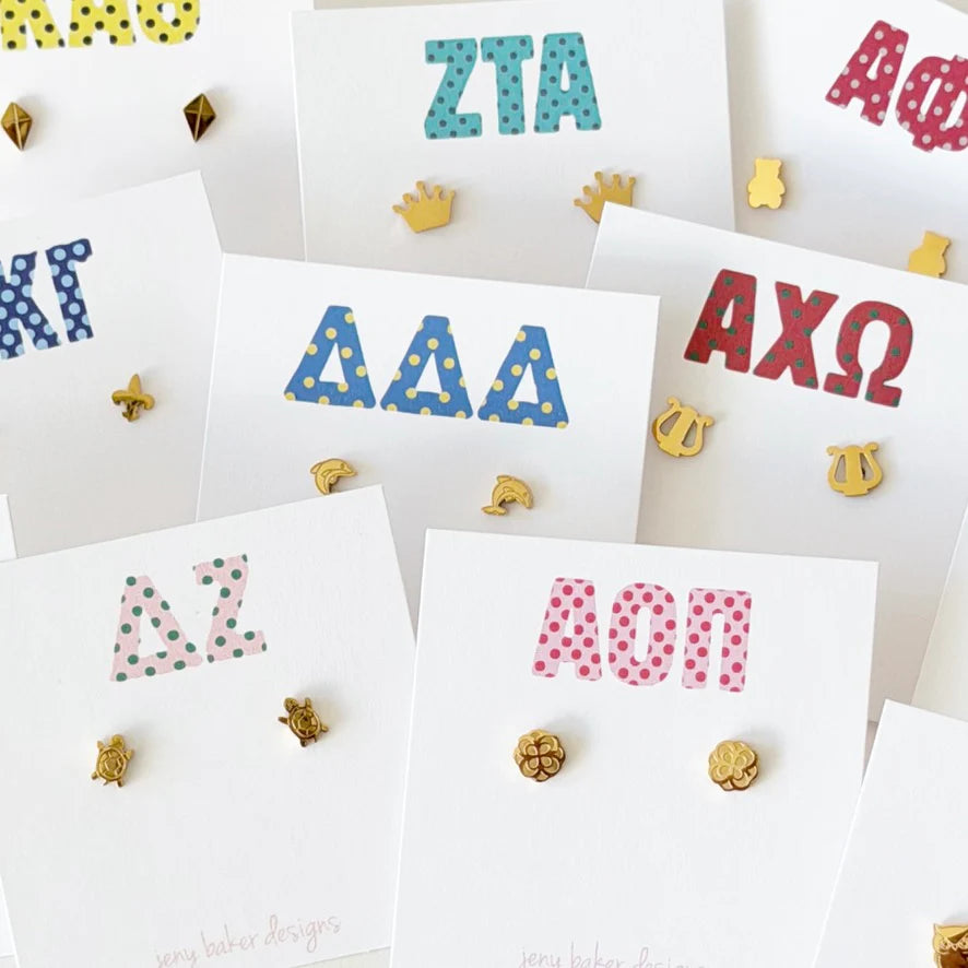 Sorority Stud Earrings