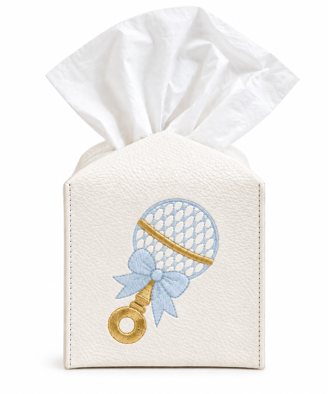 Baby Rattle Tissue Box Cover