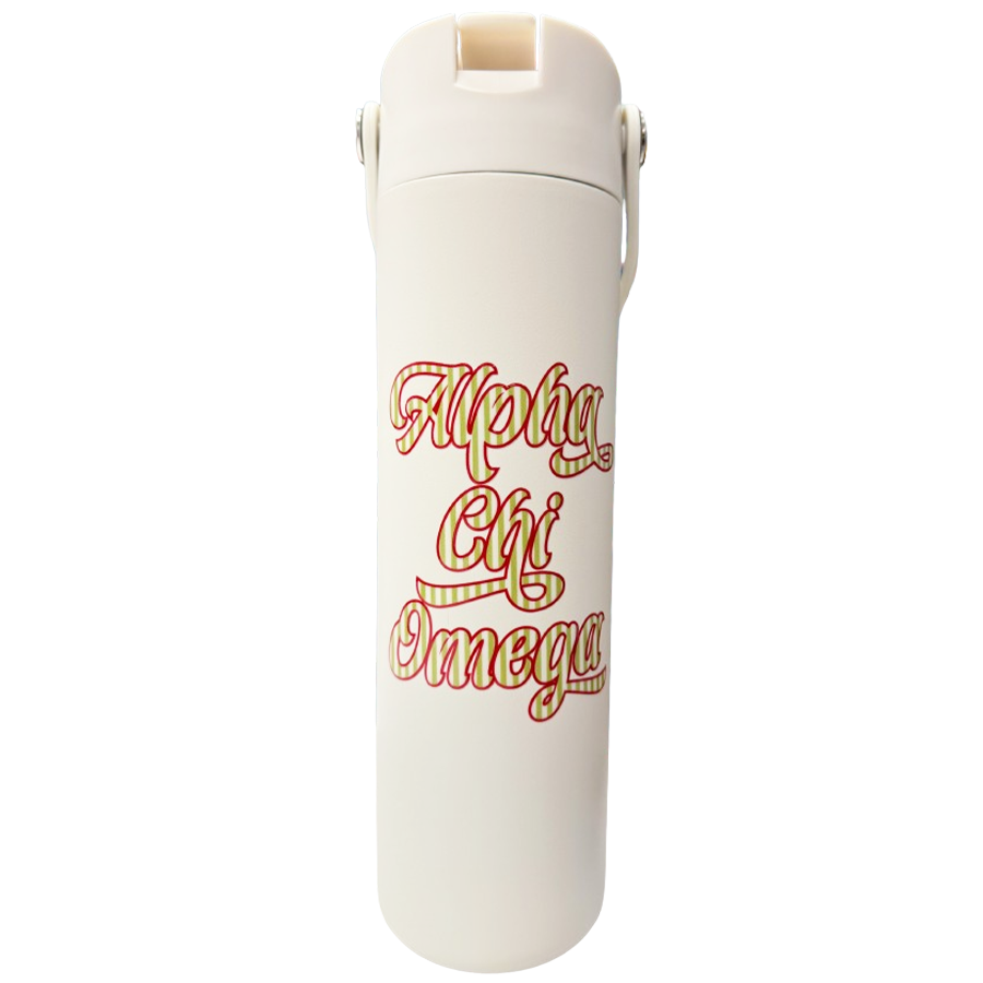 Varsity Stripe Sorority Water Bottle