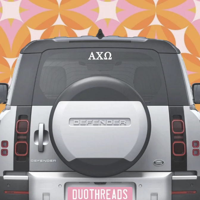 Sorority Car Decal
