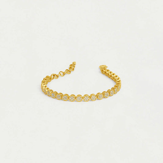 Mirabeau Pave Tennis Bracelet - Gold