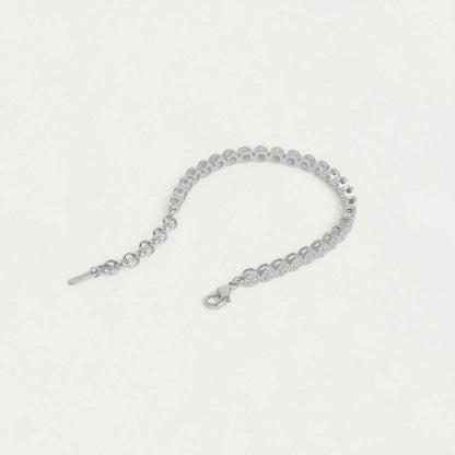 Mirabeau Pave Tennis Bracelet - Silver