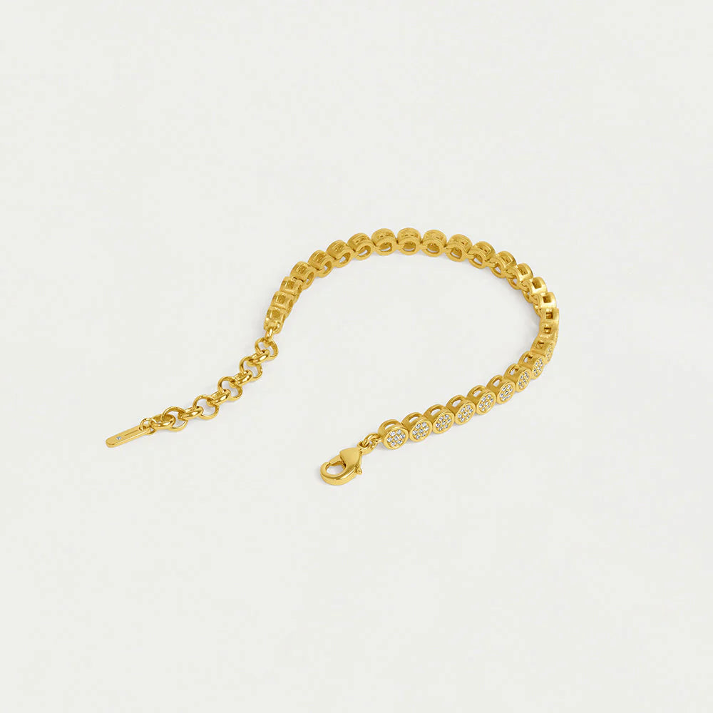 Mirabeau Pave Tennis Bracelet - Gold