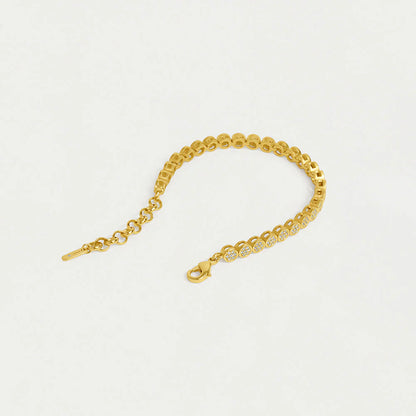 Mirabeau Pave Tennis Bracelet - Gold