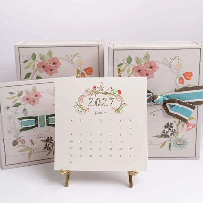 2027 Karen Adams Boxed Desk Calendar