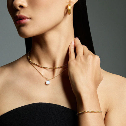 Mini Tokyo Chain Necklace - Gold