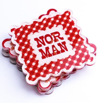 Norman Scalloped Acrylic Coasters (Set of 4)