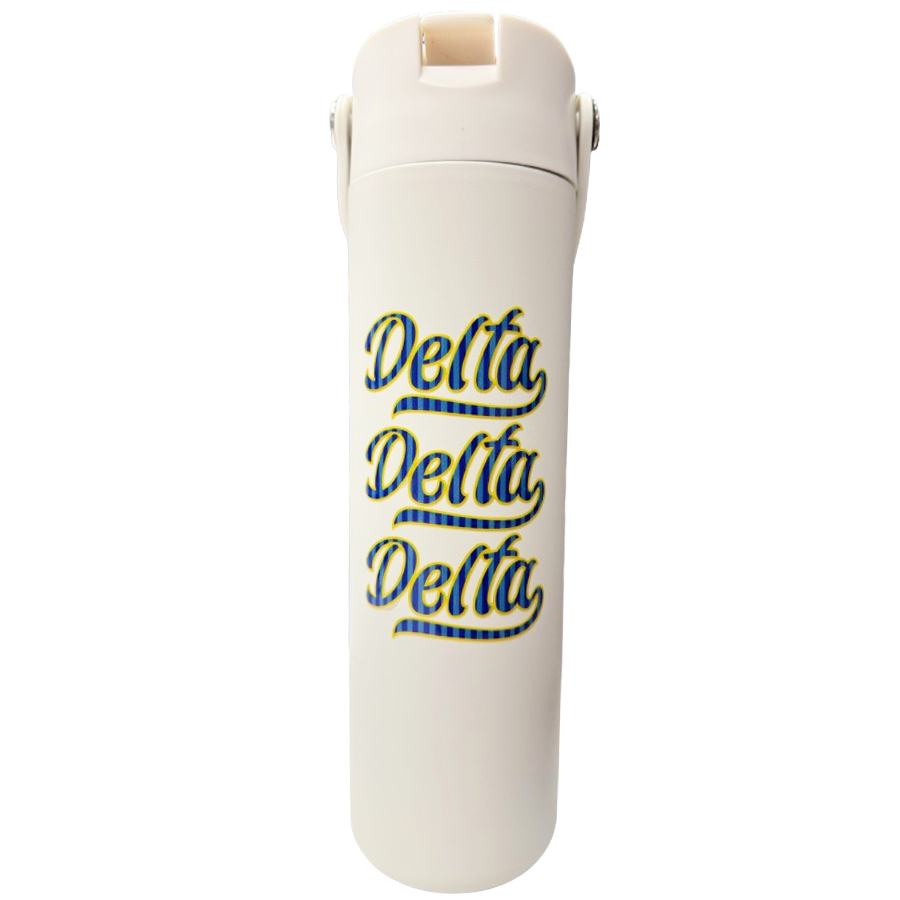 Varsity Stripe Sorority Water Bottle