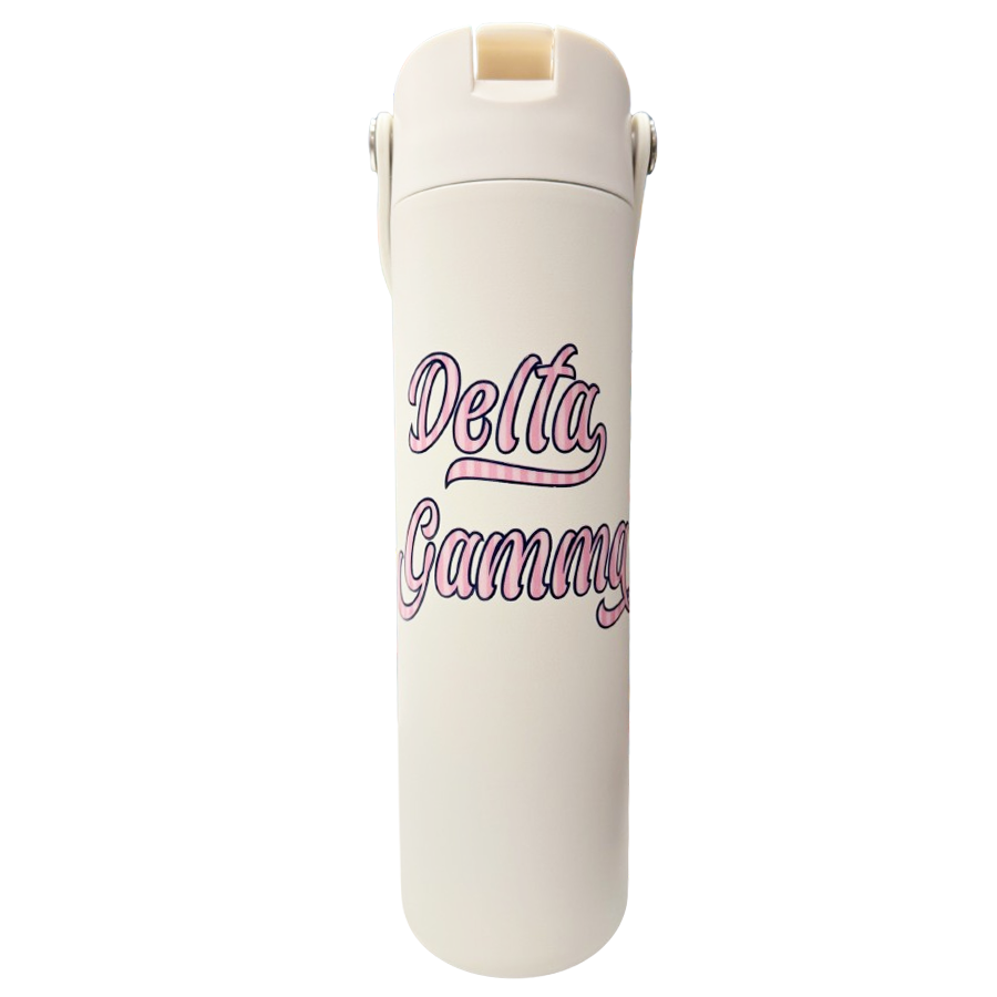 Varsity Stripe Sorority Water Bottle