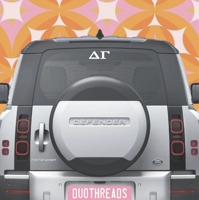 Sorority Car Decal