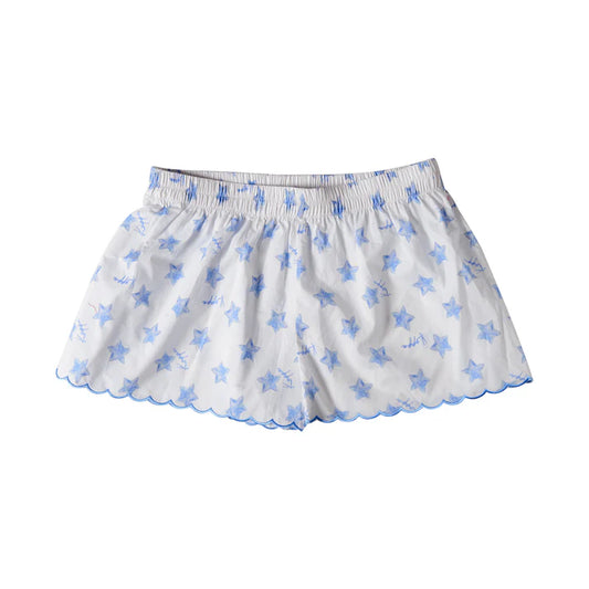 COMING SOON! Sorority Scalloped Cotton Shorts