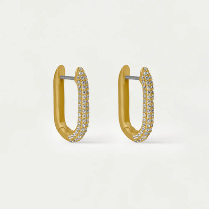 Juliette Pave Huggie Hoops