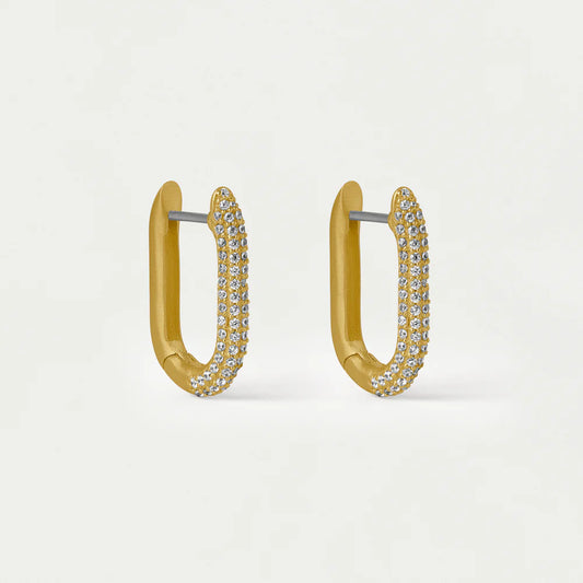 Juliette Pave Huggie Hoops