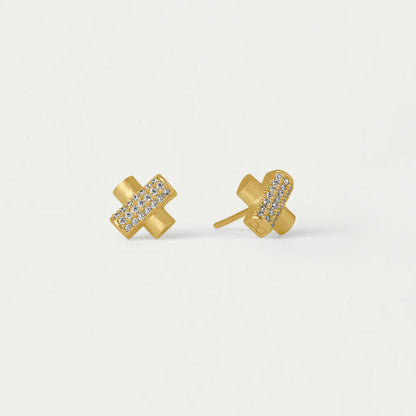 Juliette Pave Studs - Gold