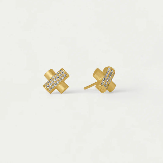 Juliette Pave Studs - Gold