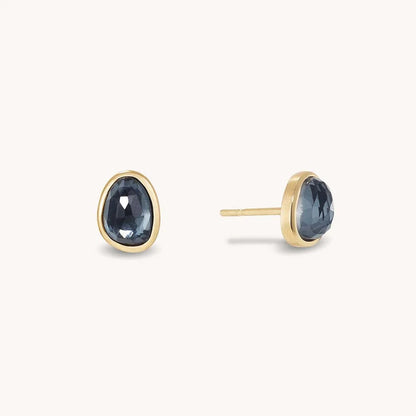 Cala Studs - Iridescent Hematite
