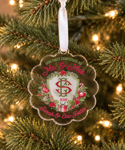 Our First Christmas as Mr. & Mrs. Ornament