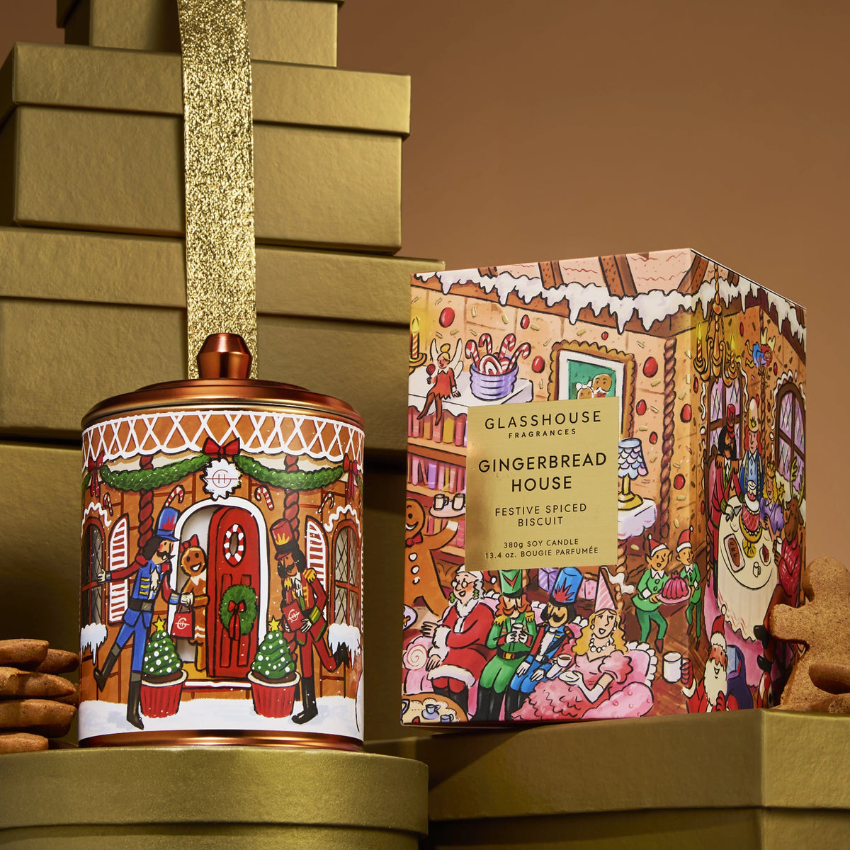 Gingerbread House Candle