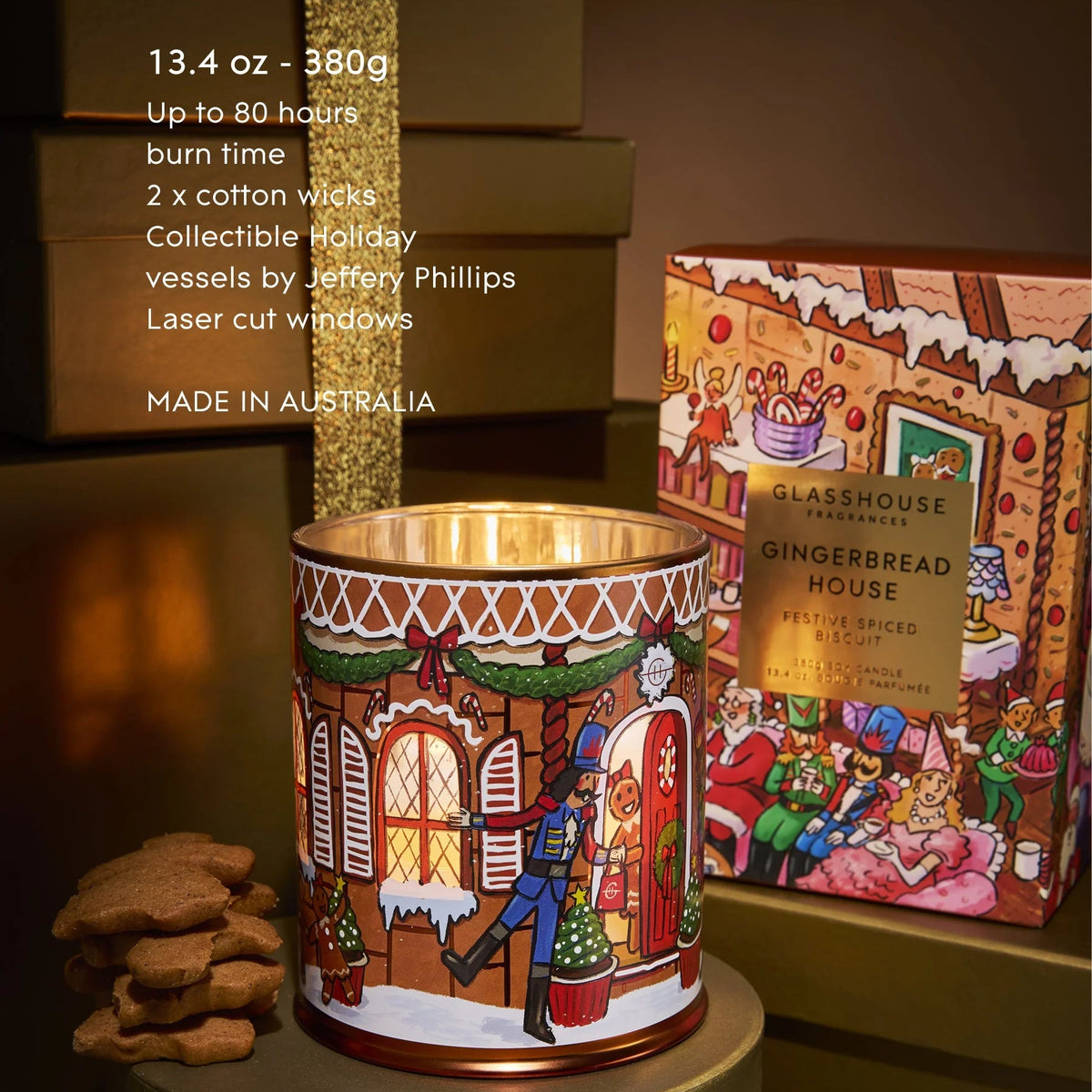Gingerbread House Candle